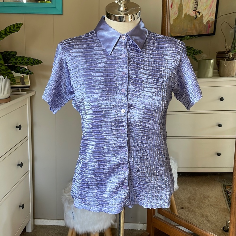 Violet Button Down - image 1